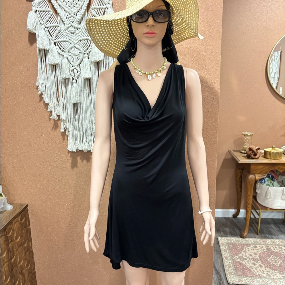 VENUS Black Dress Cove Up - Picture 2 of 13